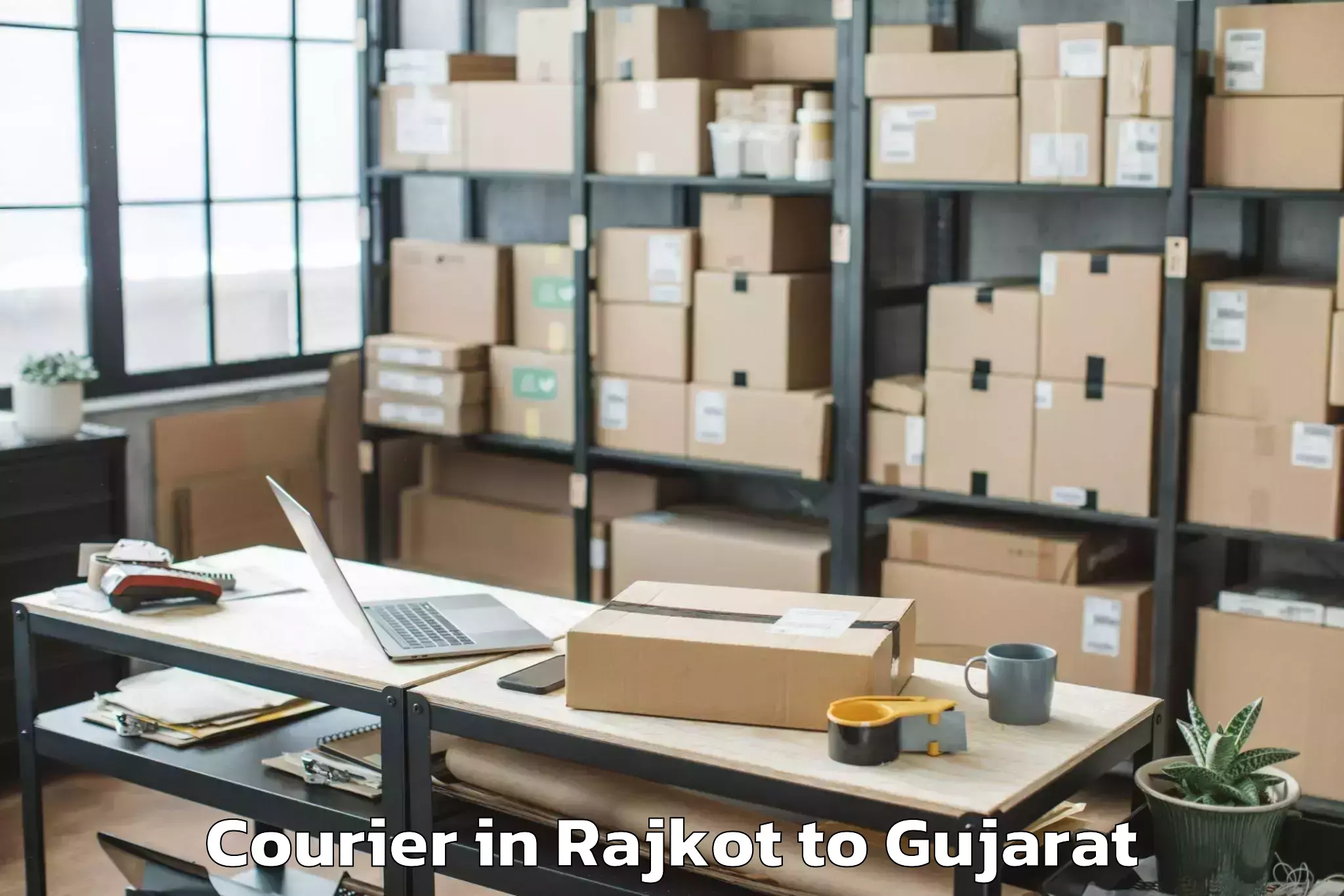 Comprehensive Rajkot to Plastindia International Unive Courier